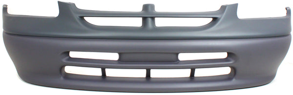 1997-1998 Dodge Caravan Front Bumper Cover, Primed, w/o Fog Lamp Holes.