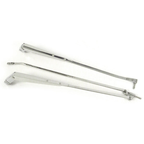 1968-1972 Pontiac LeMans Wiper Arms Chrome With Hidden Arm Style Pair.