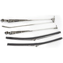 1968-1972 Oldsmobile 442 Bright Wiper Arms & Polished Blades Kit W/Hidden Arm Style.
