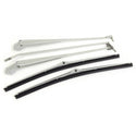 1968-1972 Oldsmobile Vista Cruiser Brushed Wiper Arms & Blades Kit w/Hidden Arm Style.
