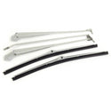 1968-1970 Pontiac Tempest Brushed Wiper Arms & Blades Kit w/Hidden Arm Style.