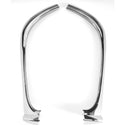 1955-1957 Chevy Bel Air Convertible Outer Windshield Vertical Pillar Garnish Molding, Stainless