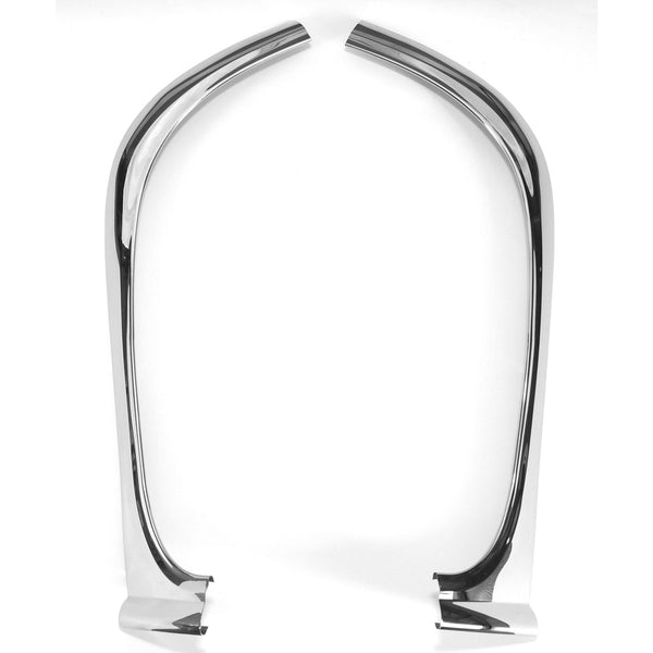 1955-1957 Chevy Bel Air Convertible Outer Windshield Vertical Pillar Garnish Molding, Stainless
