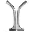 1955-1957 Chevy Bel Air Convertible Outer Windshield Vertical Pillar Garnish Molding, Stainless