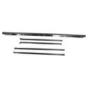 Set of car bumper parts on a white background. Rear Window Molding Set 