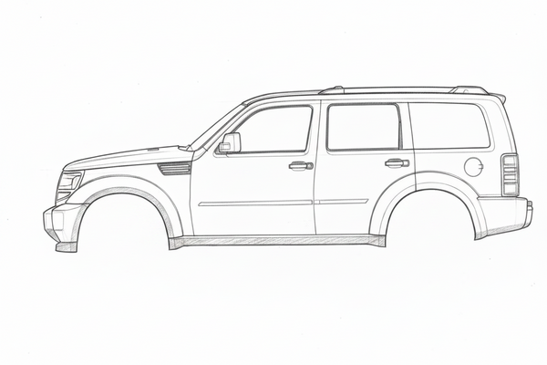 2007-2012 Dodge Nitro Inner Rocker Panel LH