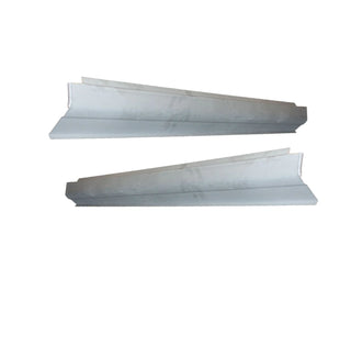 Two white marble slabs on a white background. 2006-2012 Ford Fusion 4 DR Inner & Outer Rocker Panels Kit.