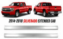 2014-2018 Chevy Silverado Extended Cab Outer Rocker Panel Pair