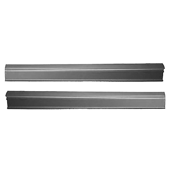 Two metallic side steps on a white background. 2012-2015 Honda Civic 4Dr Outer Rocker Panel Pair.
