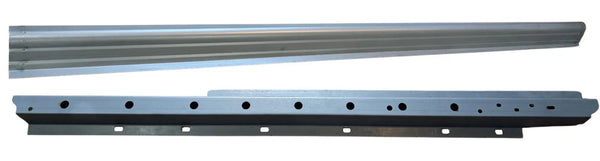 Two metal brackets or frames on a white background. 2005-2015 Toyota Tacoma Crew Cab Inner and Outer Rocker Panels Kit.