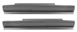 Two rocker panel profiles on a white background. 1985-2005 GMC Safari Outer Rocker Panel & Inner Rocker Panel Backing Pair