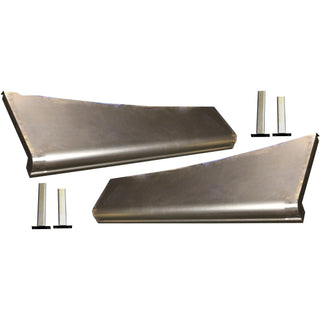 1936-1936 Plymouth Full Size Smooth Running Board Set W/ Adapters.