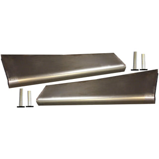 1935-1936 Dodge Full Size Smooth Running Board Set W/ Adapters.