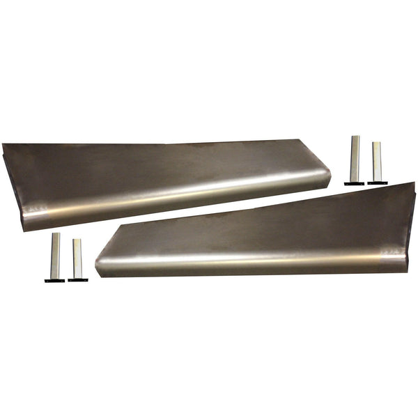 1935-1936 Dodge Full Size Smooth Running Board Set W/ Adapters.