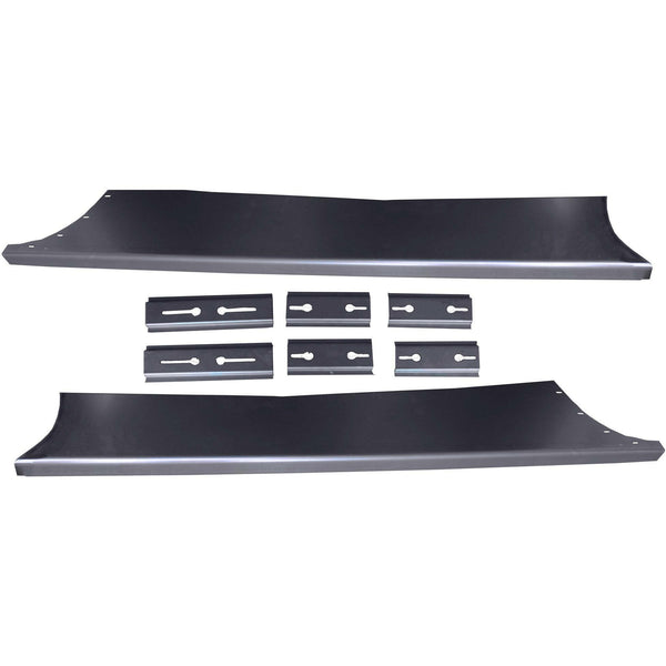 1937-1939 Dodge Full Size Smooth Running Board Set W/ Adapters.