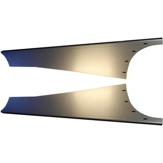 1939-1939 Dodge D-11 Passenger Car Smooth Running Board Set w/Adapters.