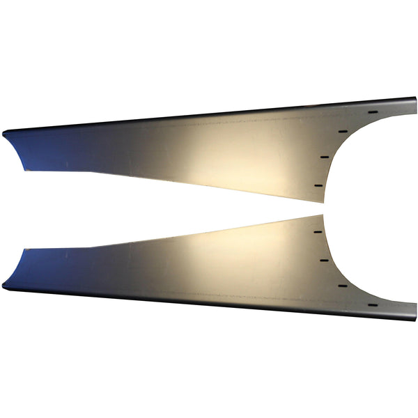 1939-1939 Dodge D-11 Passenger Car Smooth Running Board Set w/Adapters.