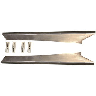 1941-1942 Dodge Full Size Smooth Running Board Set W/ Adapters.