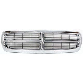 1998-2003 Dodge Durango Grille, Chrome Shell/Black - Classic 2 Current Fabrication