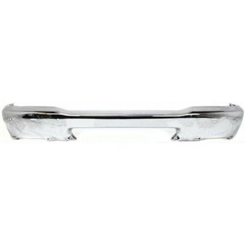 1998-2000 Ford Ranger Front Bumper, Chrome, Styleside, With Pad Holes.