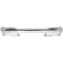 1998-2000 Ford Ranger Front Bumper, Chrome, Styleside, With Pad Holes.