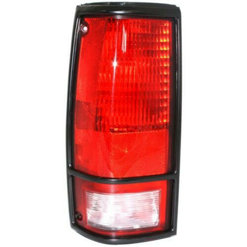 1982-1993 Chevy S-10 Pickup Tail Lamp LH, Lens/Housing, w/Black Trim.