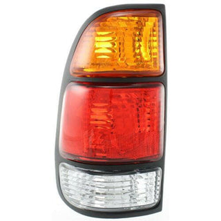 2000-2006 Toyota Tundra Tail Lamp LH, Amber/clear/red Lens, w/Standard Bed.