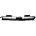 1990-1991 Honda Accord Grille, Chrome Shell/Textured Black Insert.