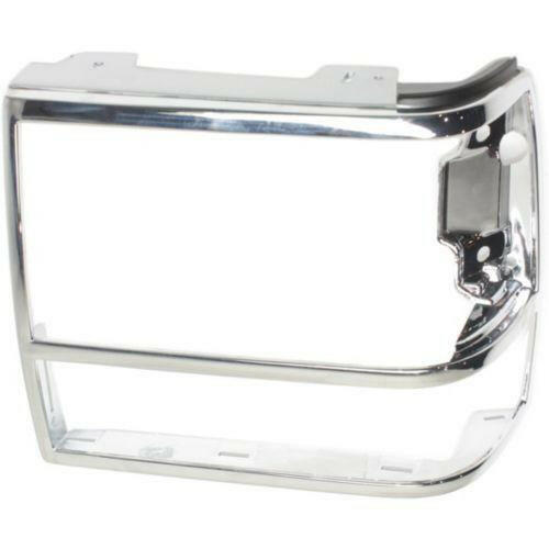 1989-1992 Ford Explorer Headlight Door LH, Chrome.