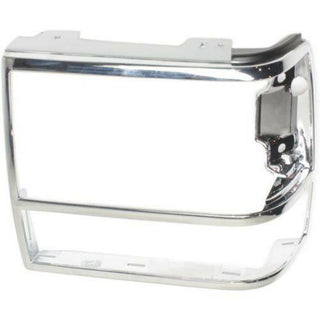 1989-1992 Ford Explorer Headlight Door LH, Chrome.