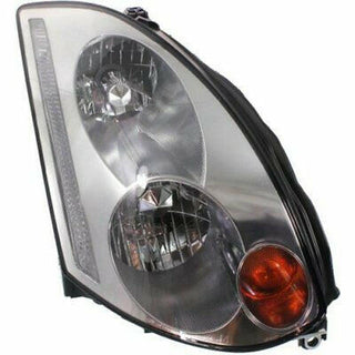 2003-2005 Infiniti G35 Head Light RH, Lens And Housing, Hid, w/Out HID Kits.