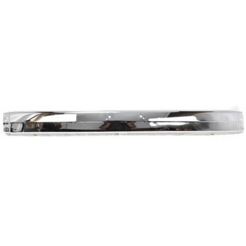1987-1993 Mazda B2600 Front Bumper, Chrome, Without Molding Holes, 2WD.