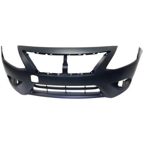 2015-2016 Nissan Versa Front Bumper Cover, Primed, w/o Chrome Insert-CAPA - Classic 2 Current Fabrication