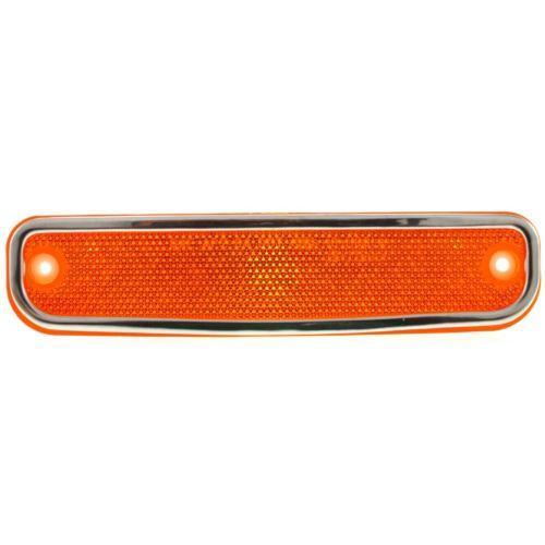 1979-1980 GMC K2500 Front Side Marker Lamp RH=LH, With Chrome Trim.