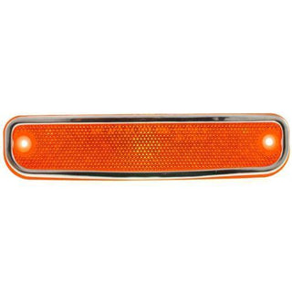 1979-1980 GMC K2500 Front Side Marker Lamp RH=LH, With Chrome Trim.