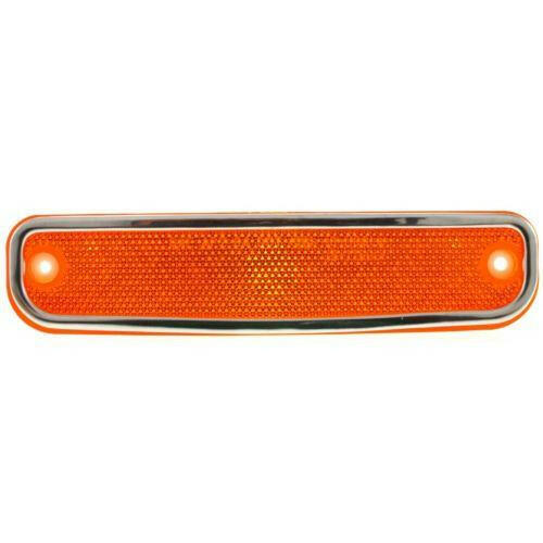 1975-1980 Chevy K20 Front Side Marker Lamp RH=LH, With Chrome Trim.
