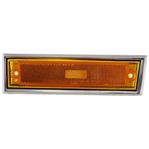 1987 Chevy V20 Front Side Marker Lamp LH, Lens/Housing, w/Chrome Trim.