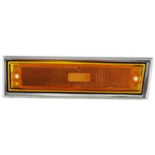 1987 Chevy V10 Front Side Marker Lamp LH, Lens/Housing, w/Chrome Trim.