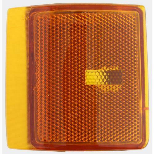 1994-2000 GMC C2500 Front Side Marker Lower LH, Lens/Housing, w/Composite Lights.