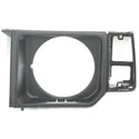 1985-1991 Mitsubishi Montero Headlight Door LH, Black.