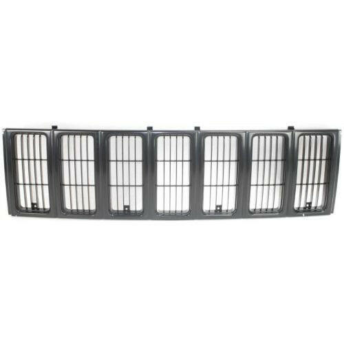 1997-2001 Jeep Cherokee Grille, Plastic, Painted-Black.