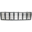 1997-2001 Jeep Cherokee Grille, Plastic, Painted-Black.