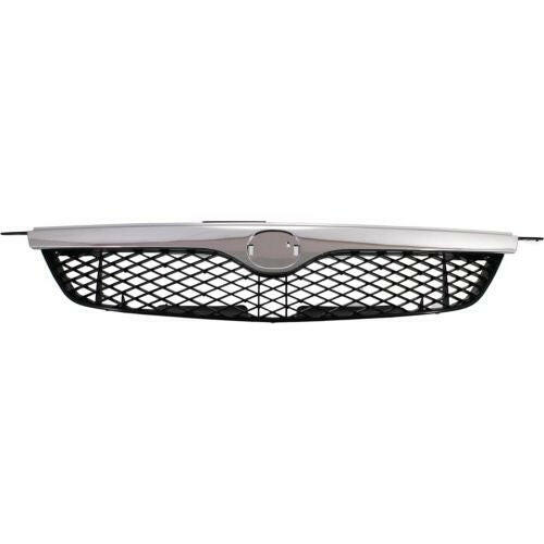 1999-2000 Mazda Protege Grille, Textured Black W/ Molding.
