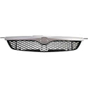 1999-2000 Mazda Protege Grille, Textured Black W/ Molding.