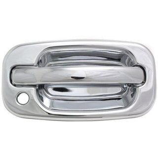 2000-2006 Chevy Tahoe Rear Door Handle, Back Door, All Chrome, Split Type Door.