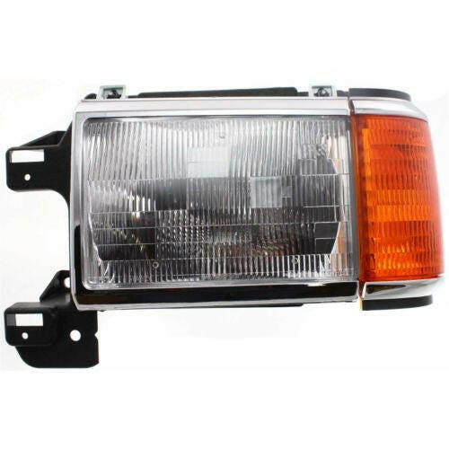 1987-1991 Ford Pickup Head Light LH, Assembly, With Side Marker Lamp.