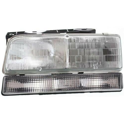 19931996 Buick Park Avenue Head Light LH, Assembly, With Out Black Tr