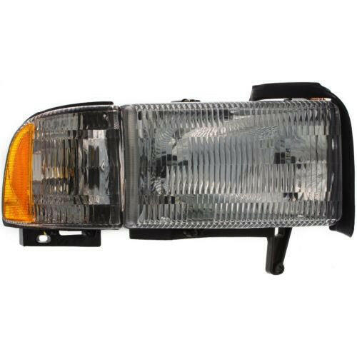 1994-2002 Dodge Pickup Head Light RH, Assembly, Halogen, w/Corner Light.