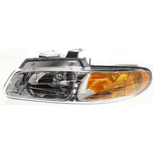 1996-1999 Dodge Caravan Head Light LH, Assembly, Halogen, w/Out Quad Lamp.