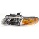 1996-1999 Dodge Caravan Head Light LH, Assembly, Halogen, w/Out Quad Lamp.